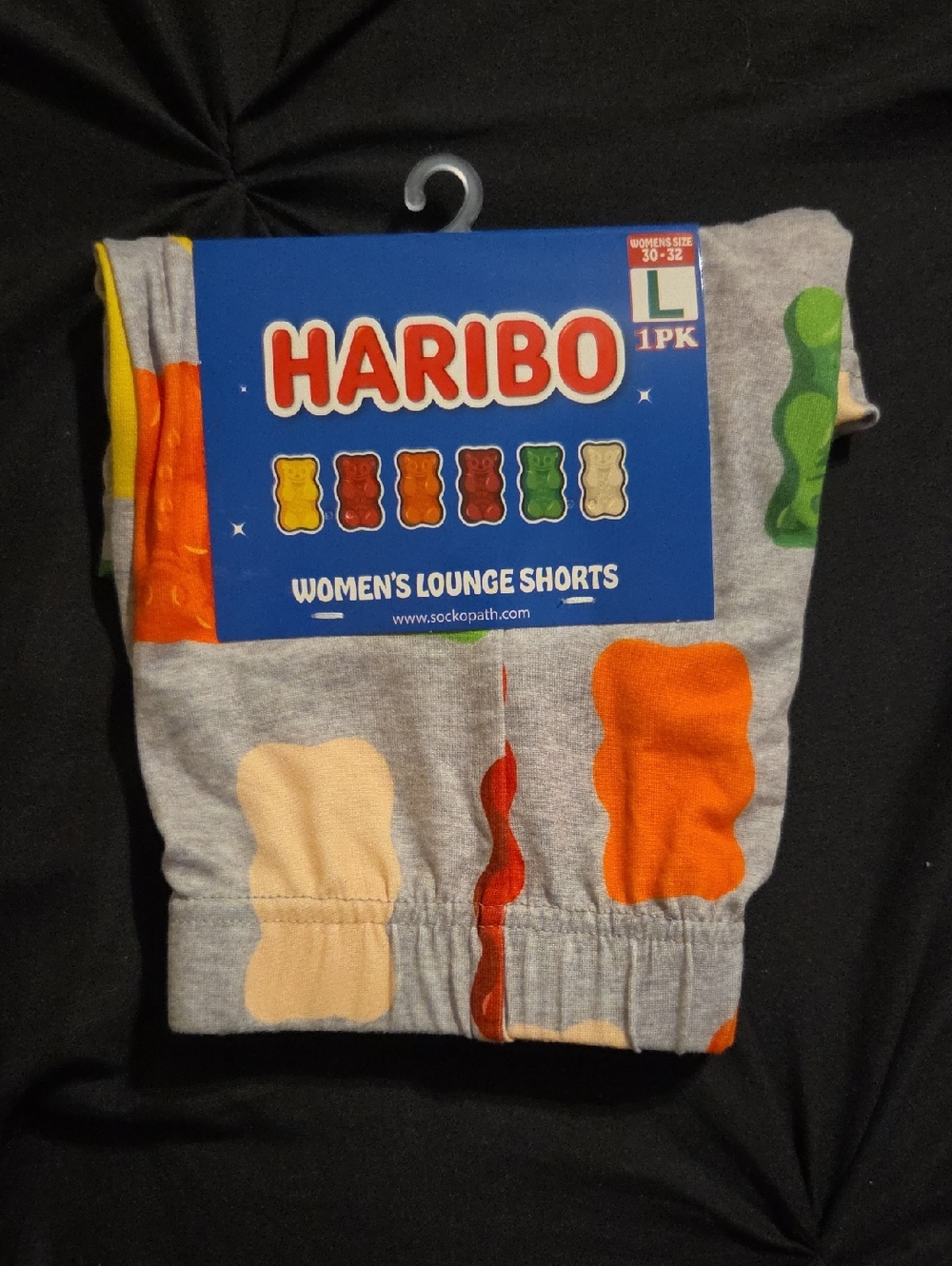 HARIBO Women's Gray Lounge Shorts with Gummy Print